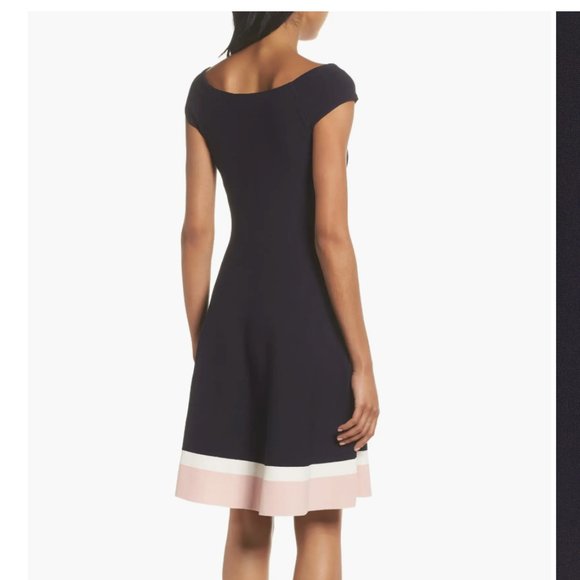 Eliza J Fit & Flare Knit Dress (Size 6) - Picture 1 of 8